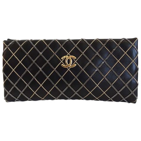 chanel clutch quilted|chanel clutch with chain.